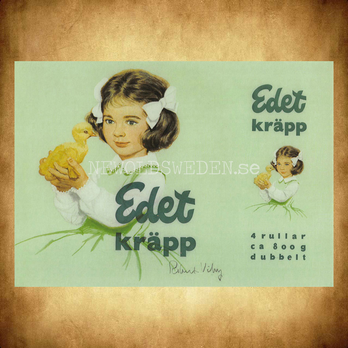 Edet kräpp Lilla Edet - Vykort A5 - 2