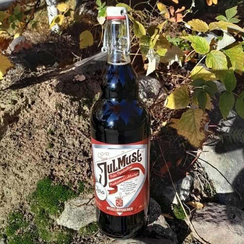 Julmust zero, brun bygelflaska,1 liter