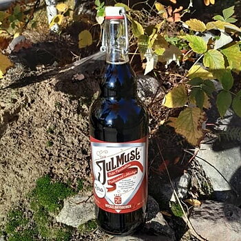 Julmust zero, brun bygelflaska,1 liter