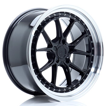 Japan Racing JR39 19x11 ET0-25 Custom Glossy Black w/Machined Lip