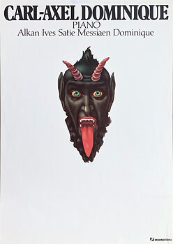 CARL-AXEL DOMINIQUE - Svensk / Skandinavisk Turnéaffisch (1984) 