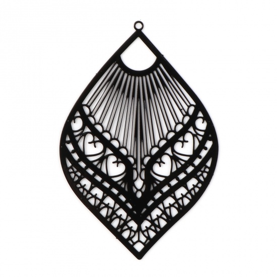 Charm Drop, filigree Black