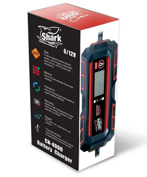12V / 6V Batteriladdare Smart – Automatisk 8-stegs Laddare 4A - 3