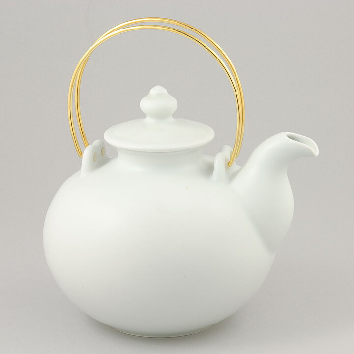 Gösta Grähs (1982) Chubby Teapot with White Glaze #100 20 cm 