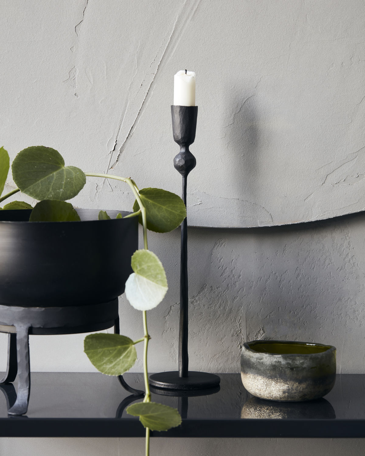 Ljusstake, Trivo svart 29 cm, från House Doctor - 4