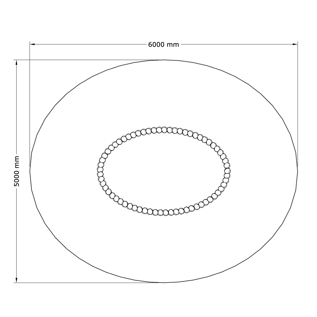 Sandkasse i Robinie Oval - 2