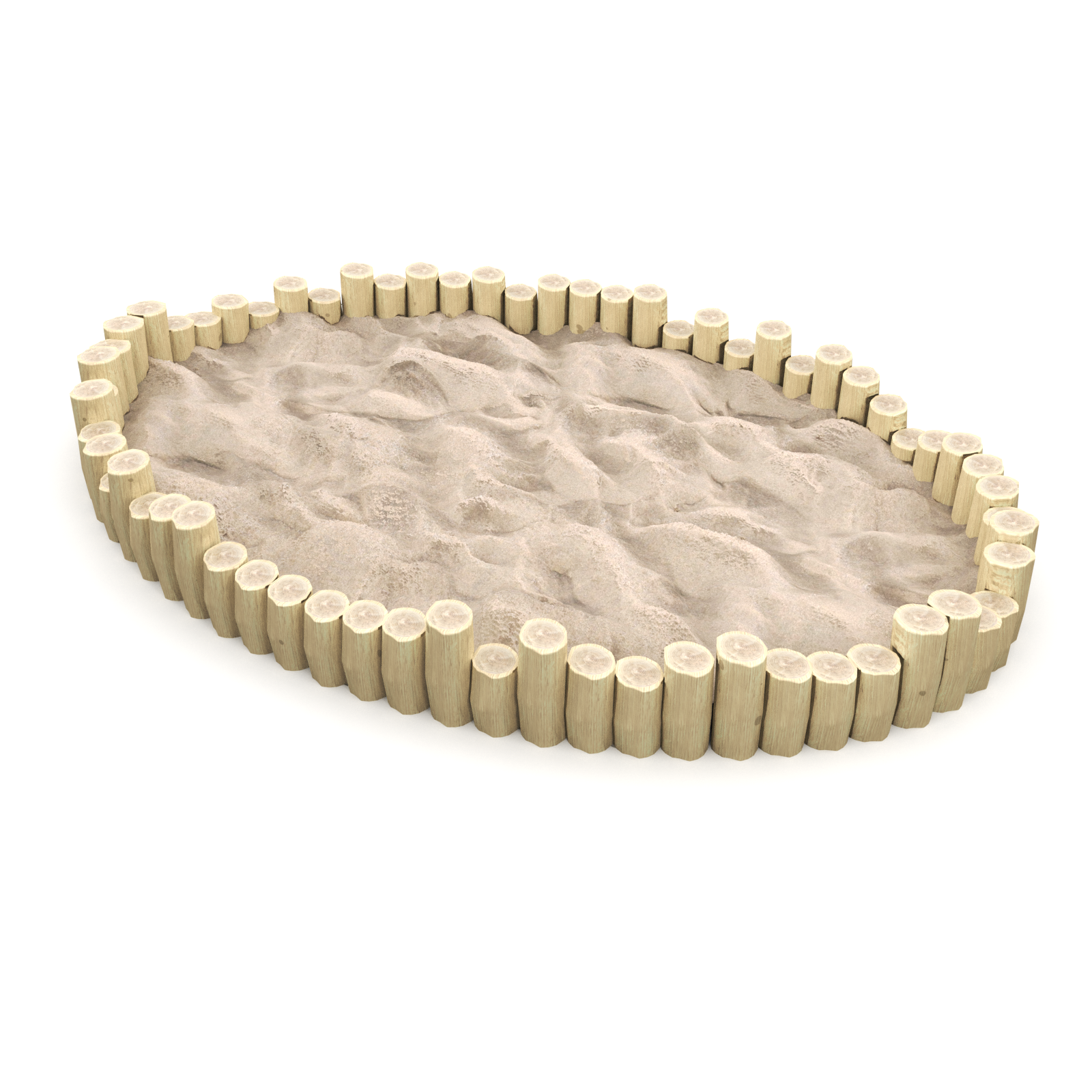 Sandkasse i robinia oval