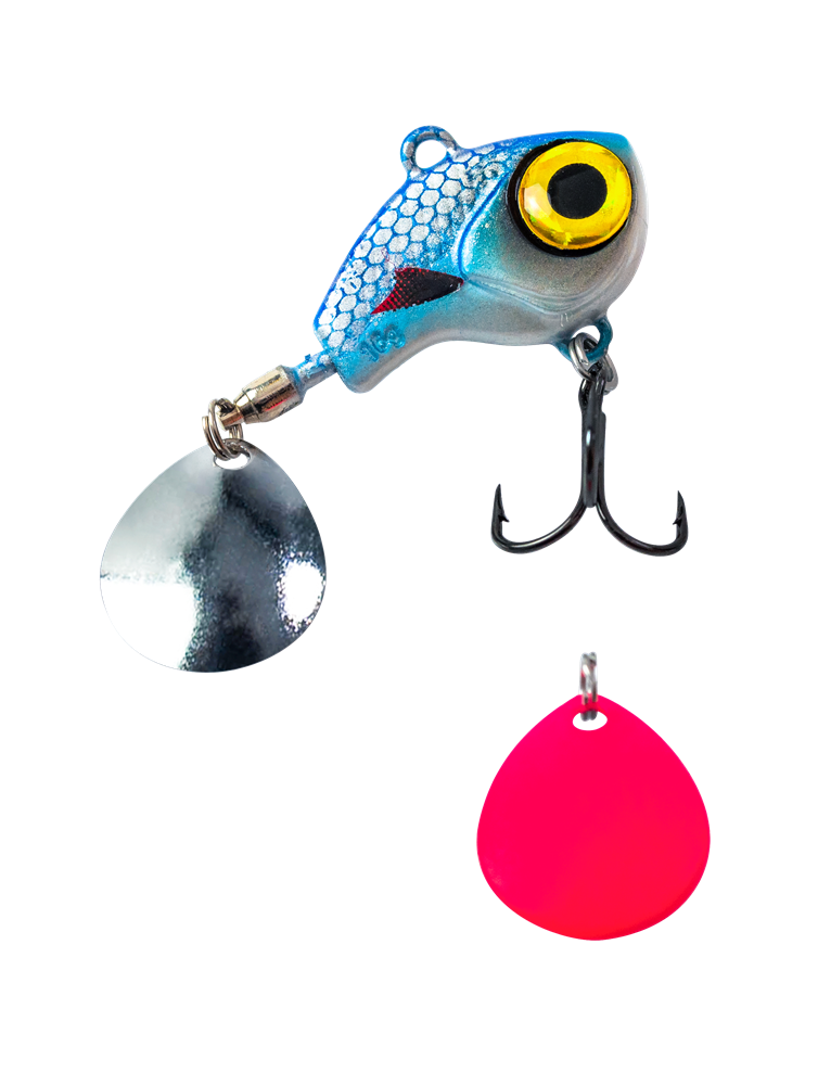 armada eyecatcher. grymt bete till bland annat abborre, asp och regnbåge. Spinner även på dropp och fiskas den djupare än en vanlig spinnare. blue