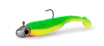 Armada the shit är en jigg för abborre och gädda. Med sin lilla vibrerande paddel har den fångat sjukt mycket stora abborrar. Avocado