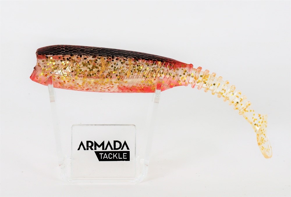 Armada the shit är en jigg för abborre och gädda. Med sin lilla vibrerande paddel har den fångat sjukt mycket stora abborrar. gold