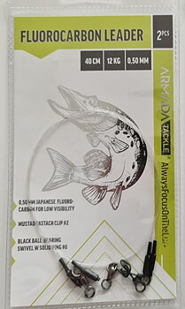 Fluorocarbontafsar är perfekta när du fiskar efter skygg abborre, gös eller öring som lätt skräms av vanliga ståltafsar