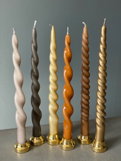 Skruvat ljus MATT BEIGE  - 5