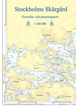 Übersichtskarte Stockholmer Schärengartens (Stockholms Skärgård)
