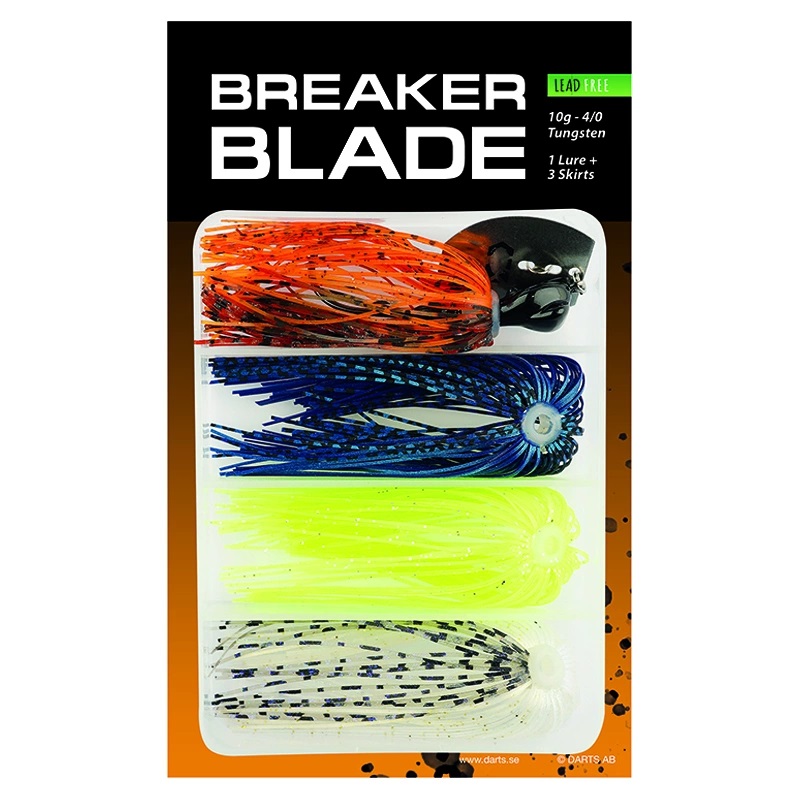 SBS Breaker Blade Kit – 10 g är ett innovativt vibrationsbete med extra kjolar utvecklat för modernt predatorfiske efter abborre och gädda