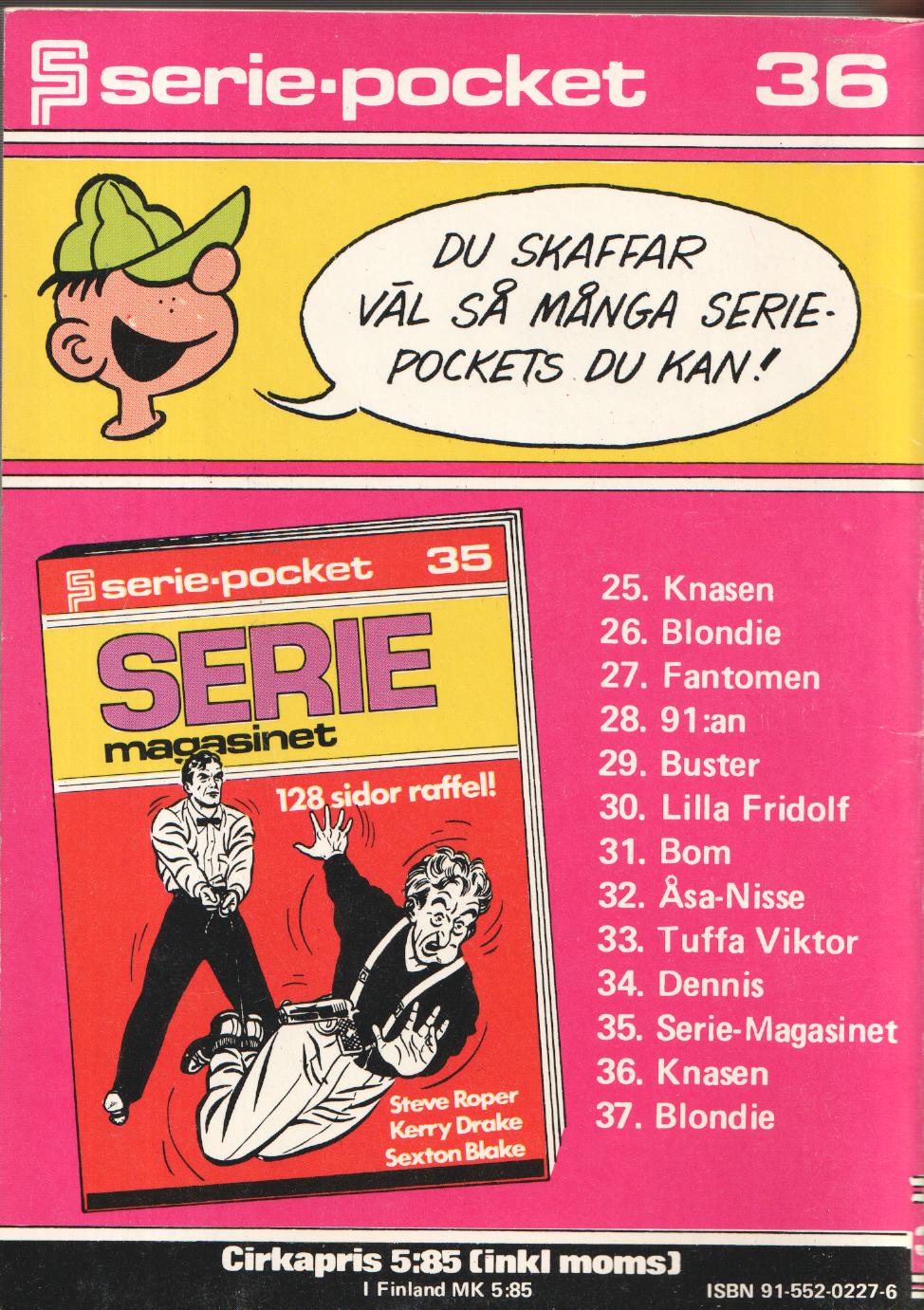 Seriepocket nr 36 Knasen, begagnad - 2