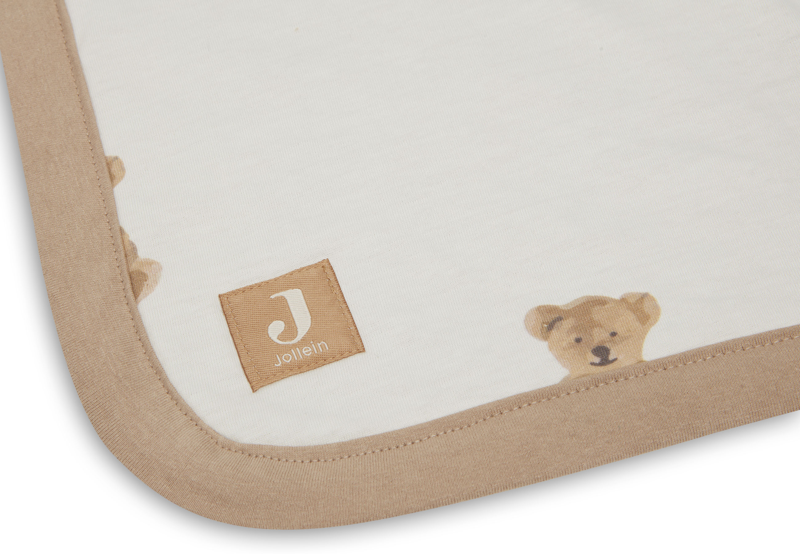 Jollein Pärlsammetfodrad bomullsfilt 75x100cm Teddy Bear - 5