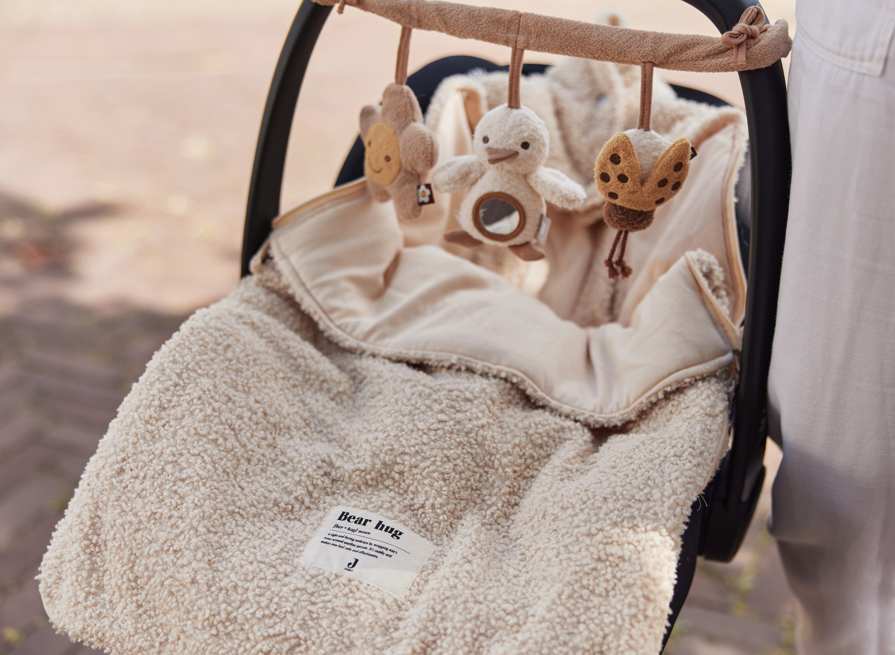 Jollein Åkpåse babyskydd 3/5p Bouclé Naturel - 9