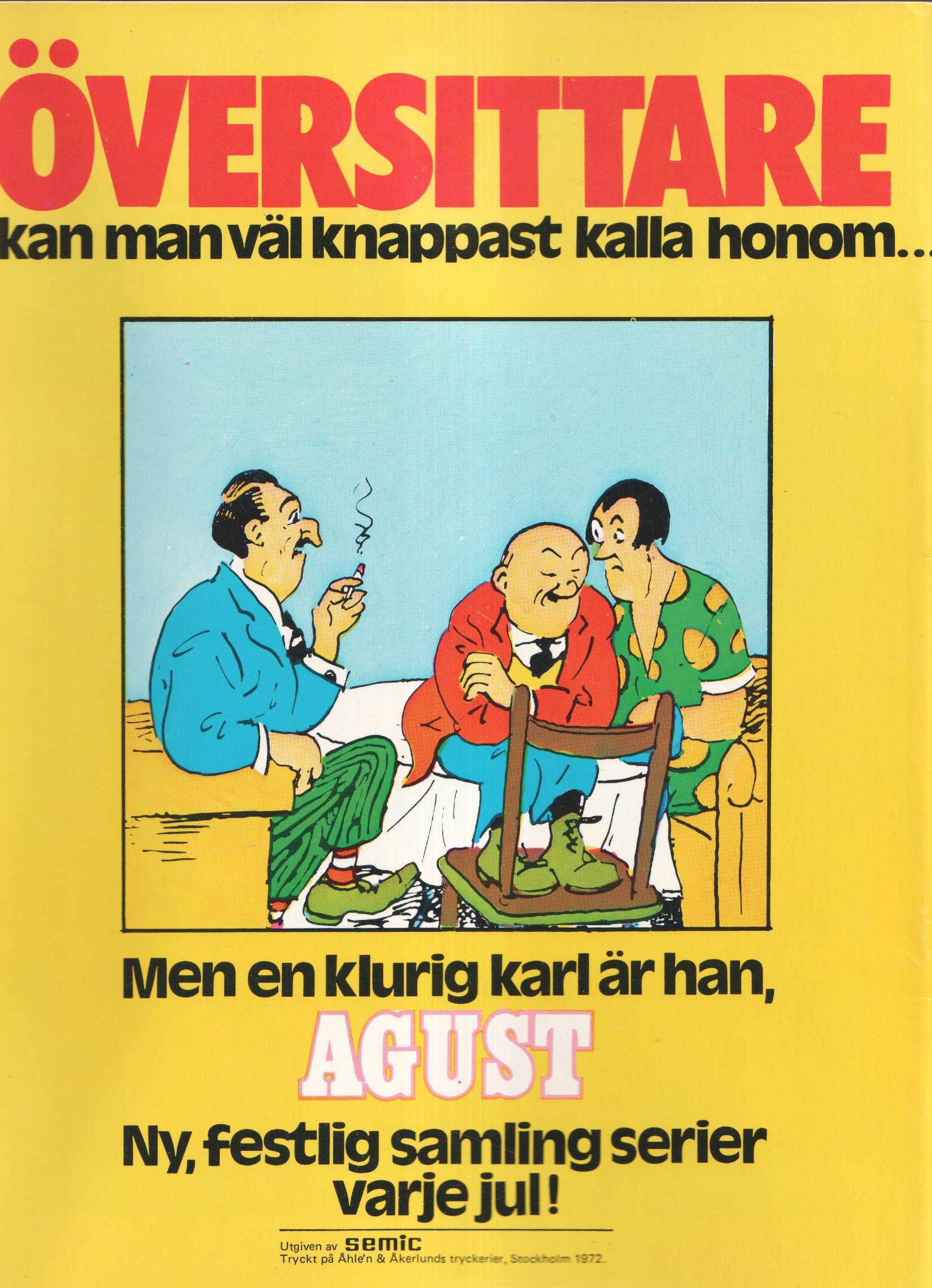 Agust Julalbum 1973 (Tryck år 1972), begagnad - 2