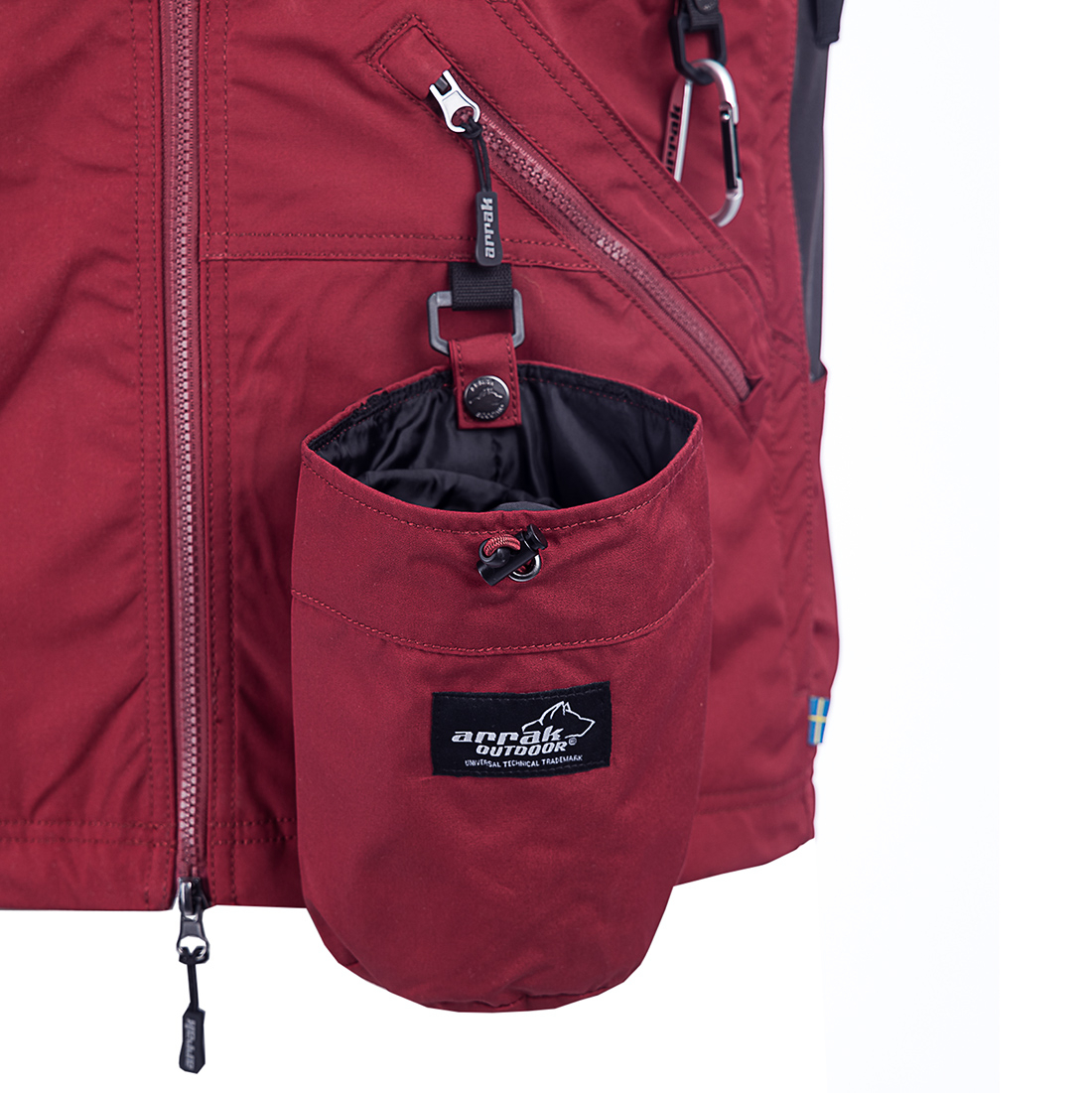 Arrak Outdoor Competition Vest - Dam - Mörkröd - 8