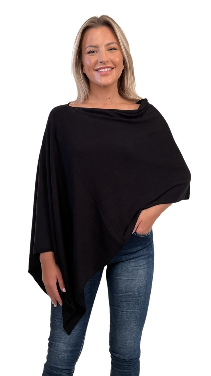 Poncho Claudisse - Svart - 3