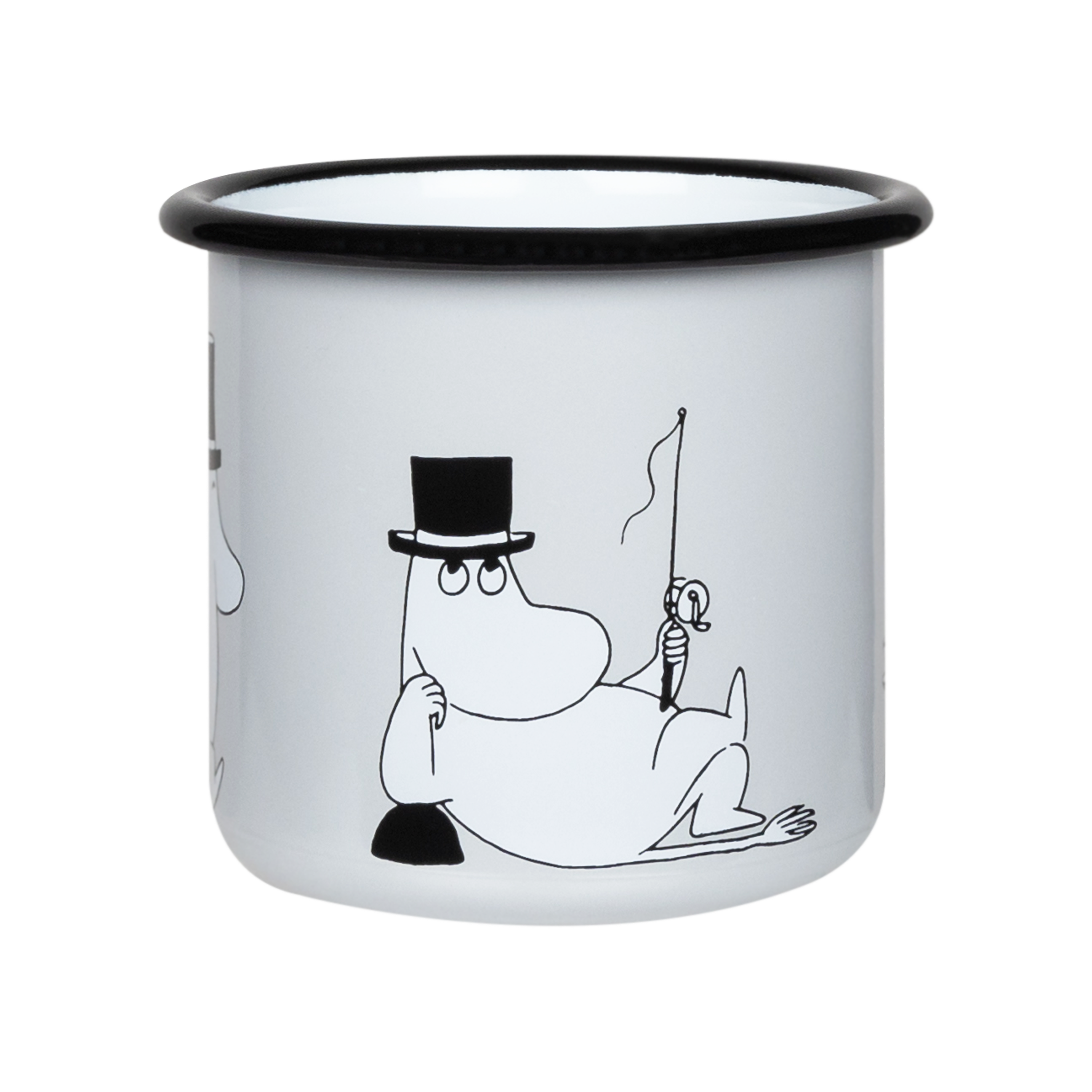 Mumin emaljmugg från Muurla med Muminpappa