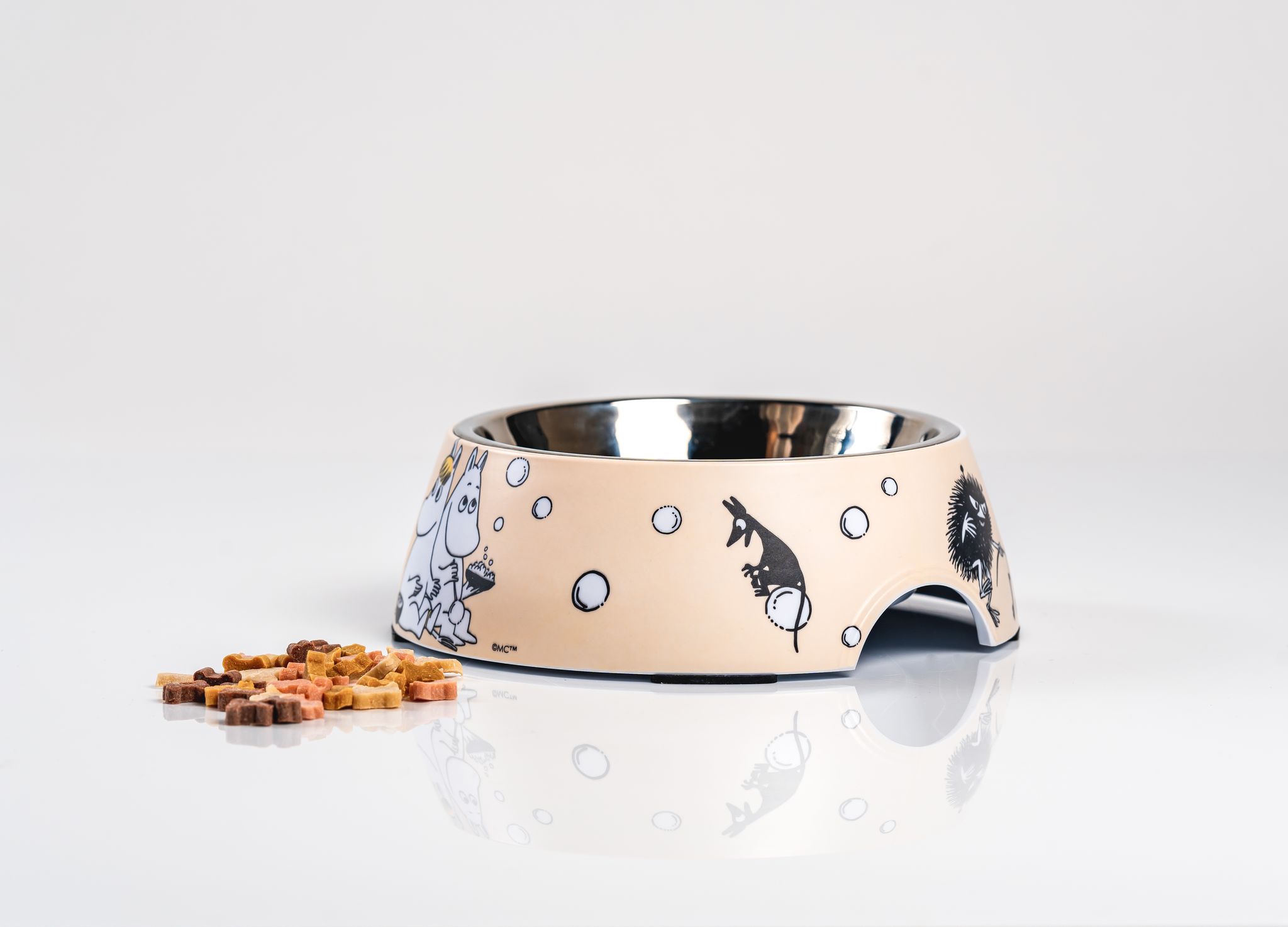Moomin Pets - Matskål 17,5 cm - Beige - 2