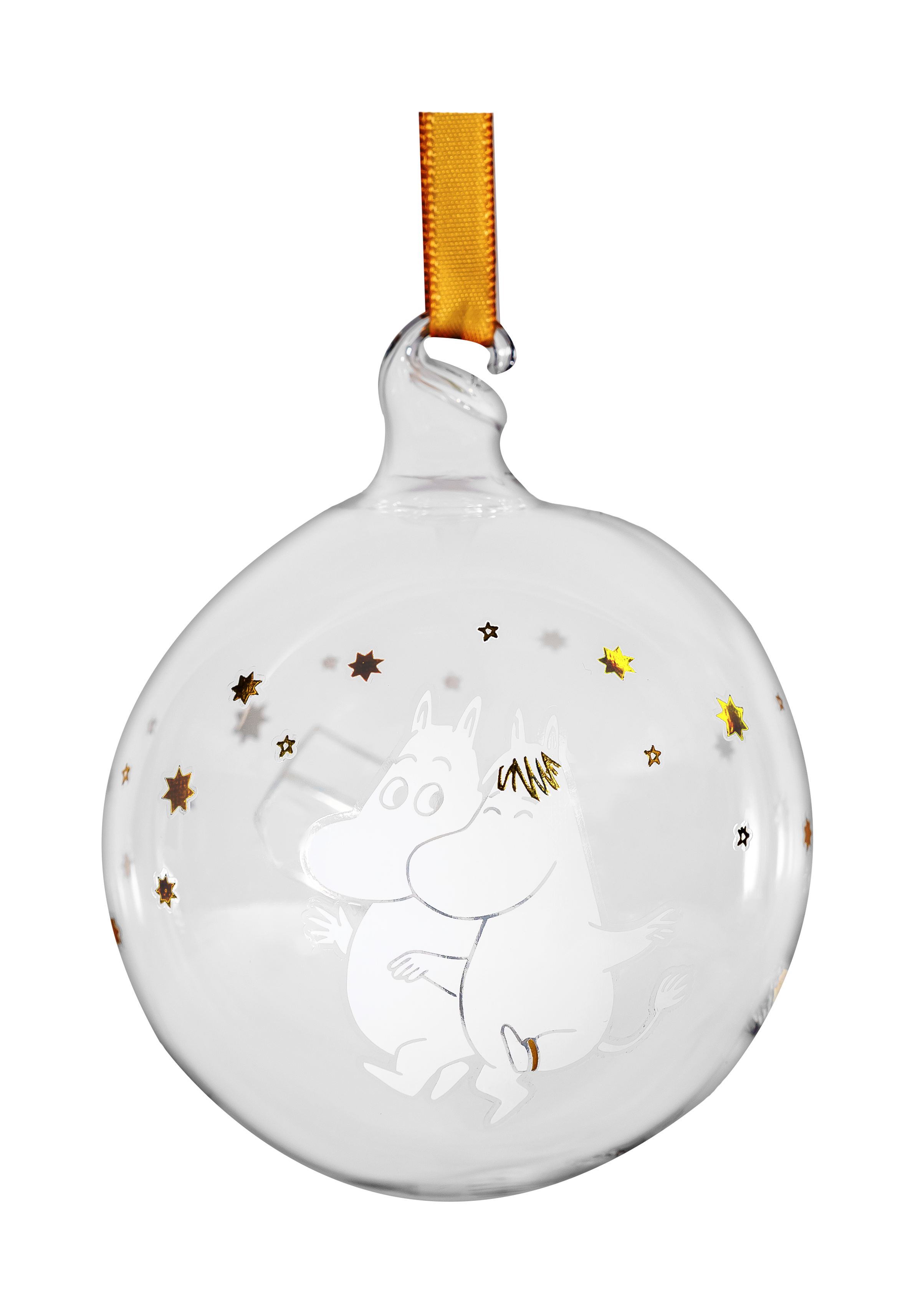 Mumin Dekorationskulor / Julgranskulor 3-Pack - Sparkling Stars  - 3
