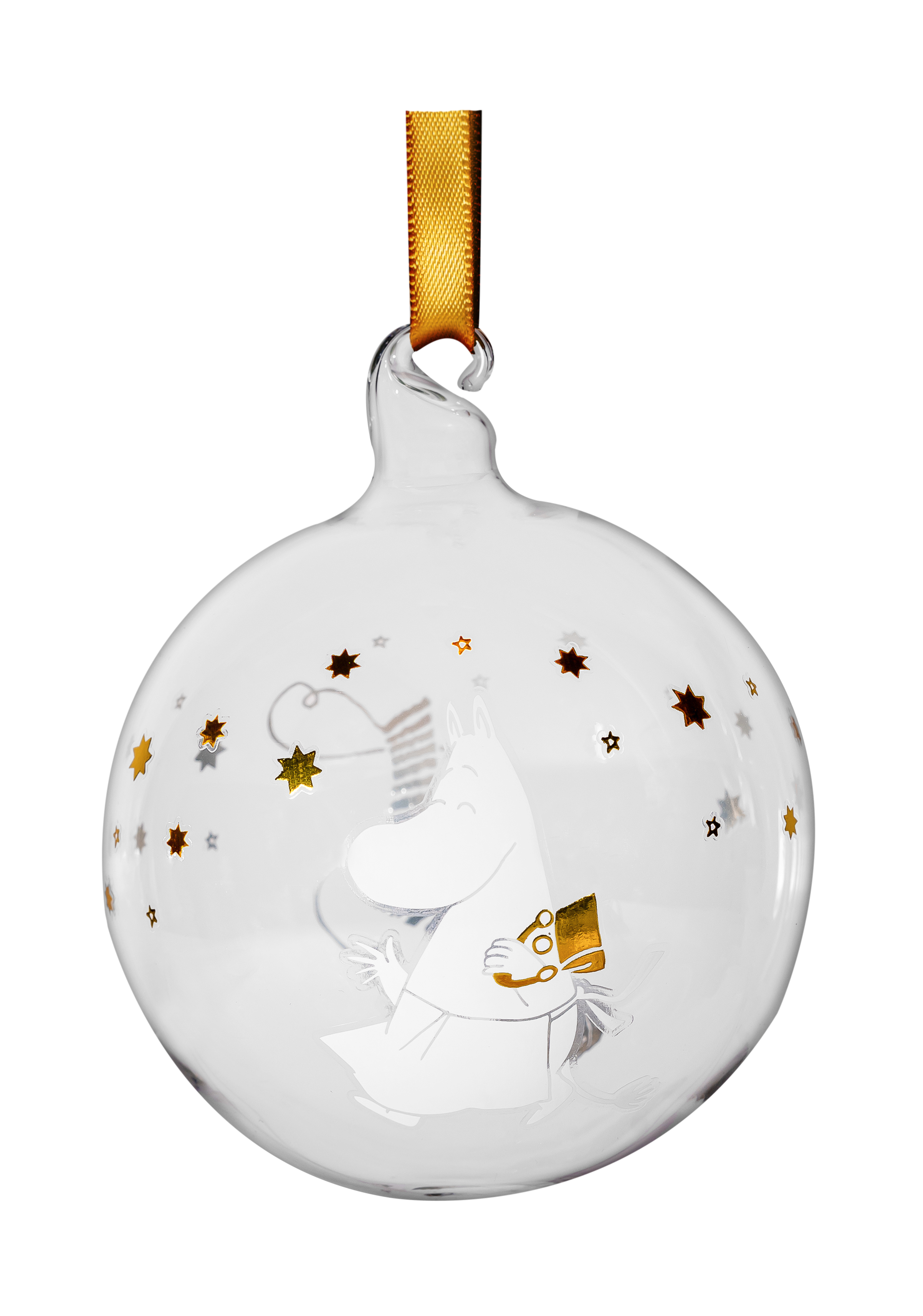 Mumin Dekorationskulor / Julgranskulor 3-Pack - Sparkling Stars  - 4