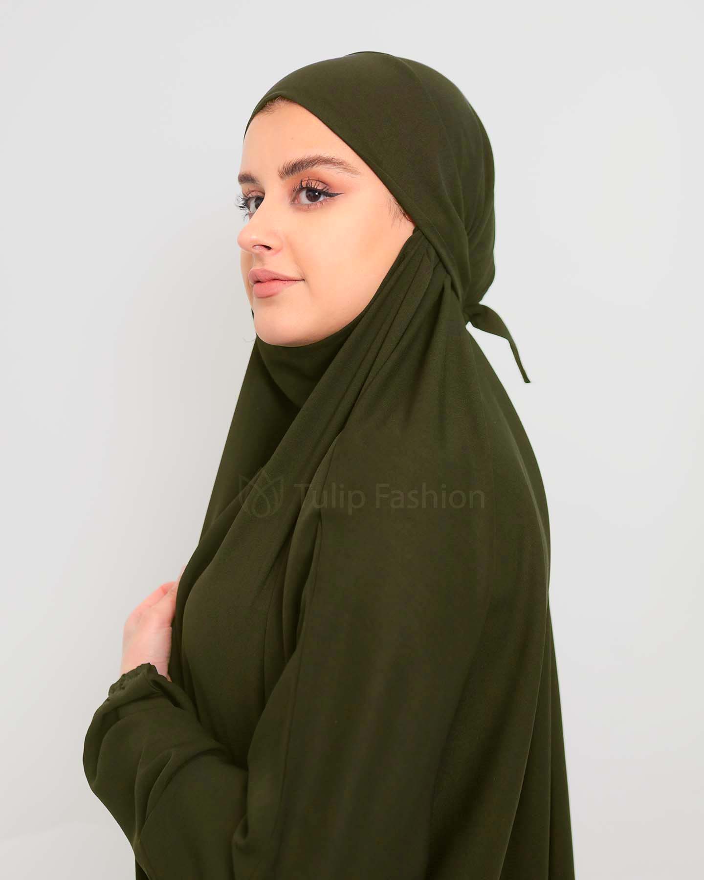Jilbab Abaya - Khaki Green - 5