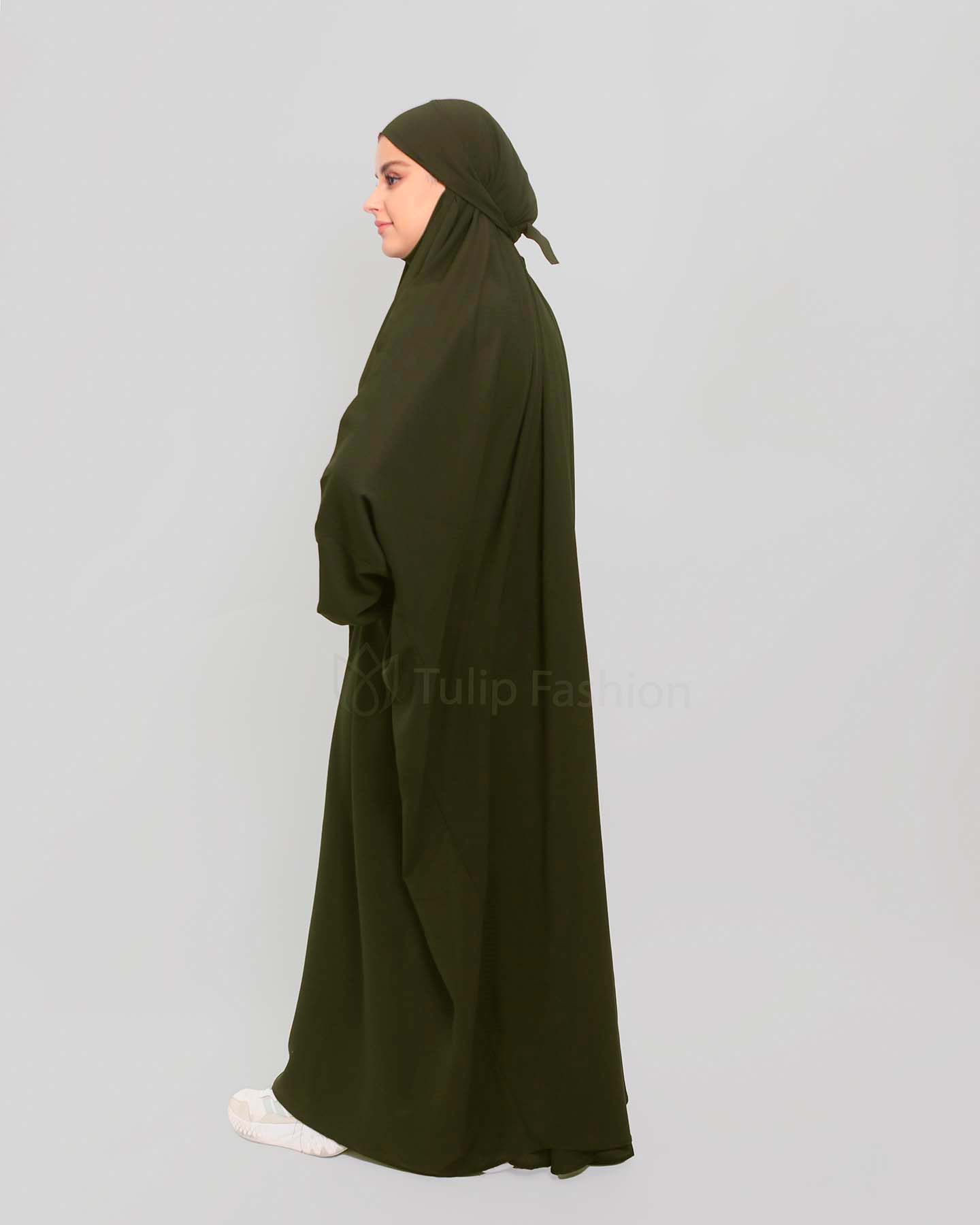 Jilbab Abaya - Khaki Green - 4