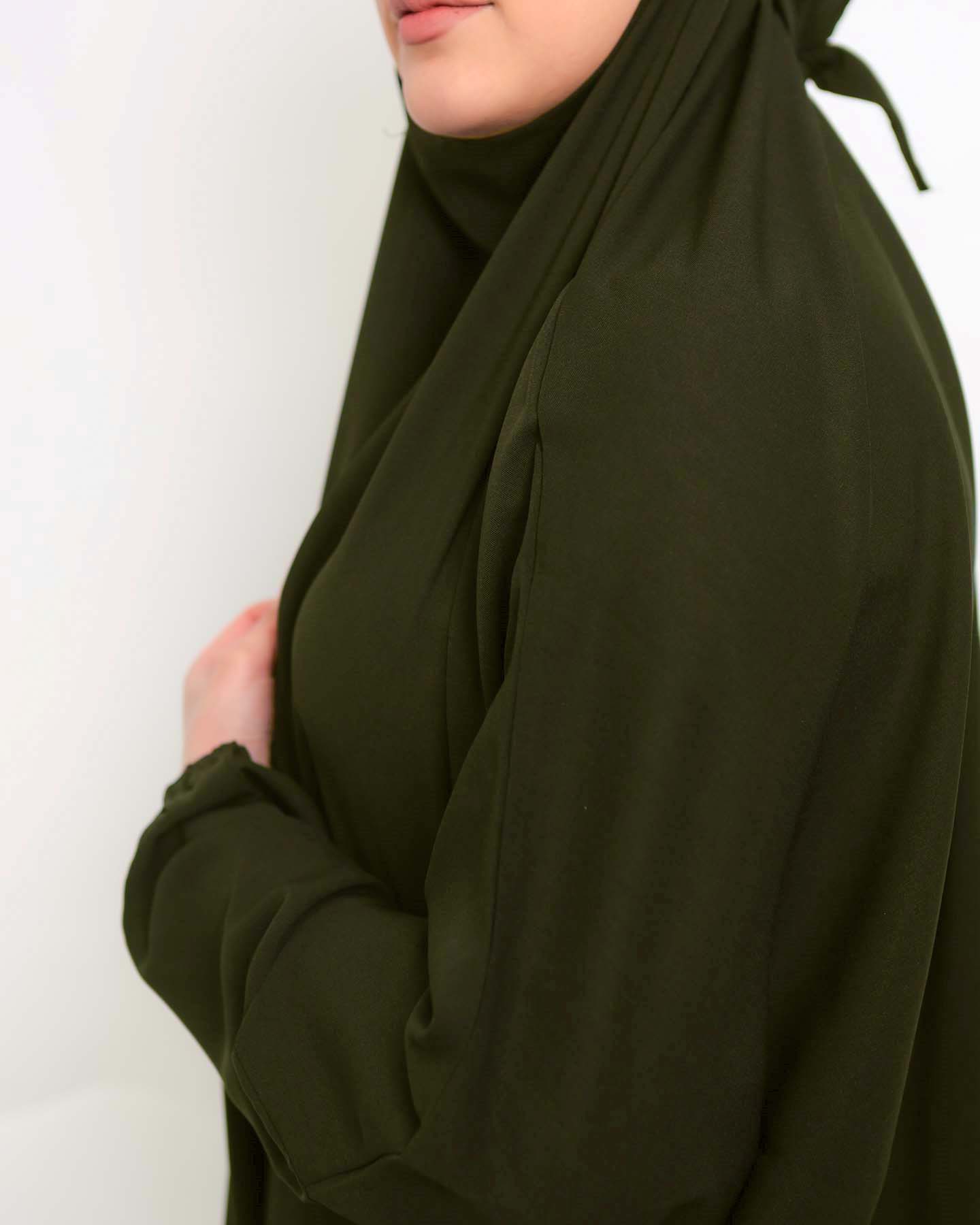 Jilbab Abaya - Khaki Green - 6