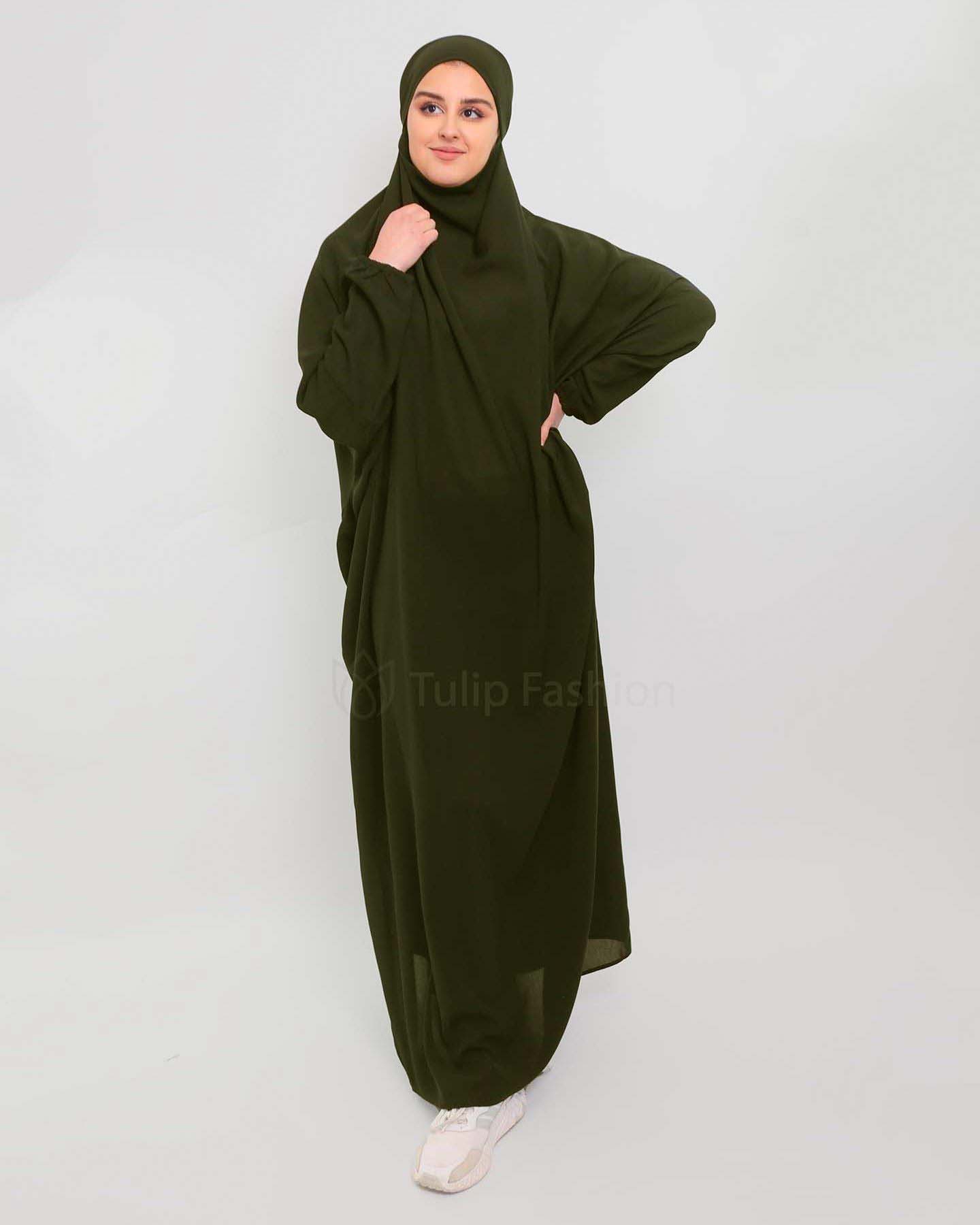 Jilbab Abaya - Khaki Green