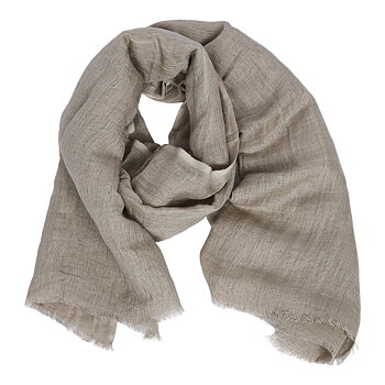 Scarf i Linne och Viskos - Taupe