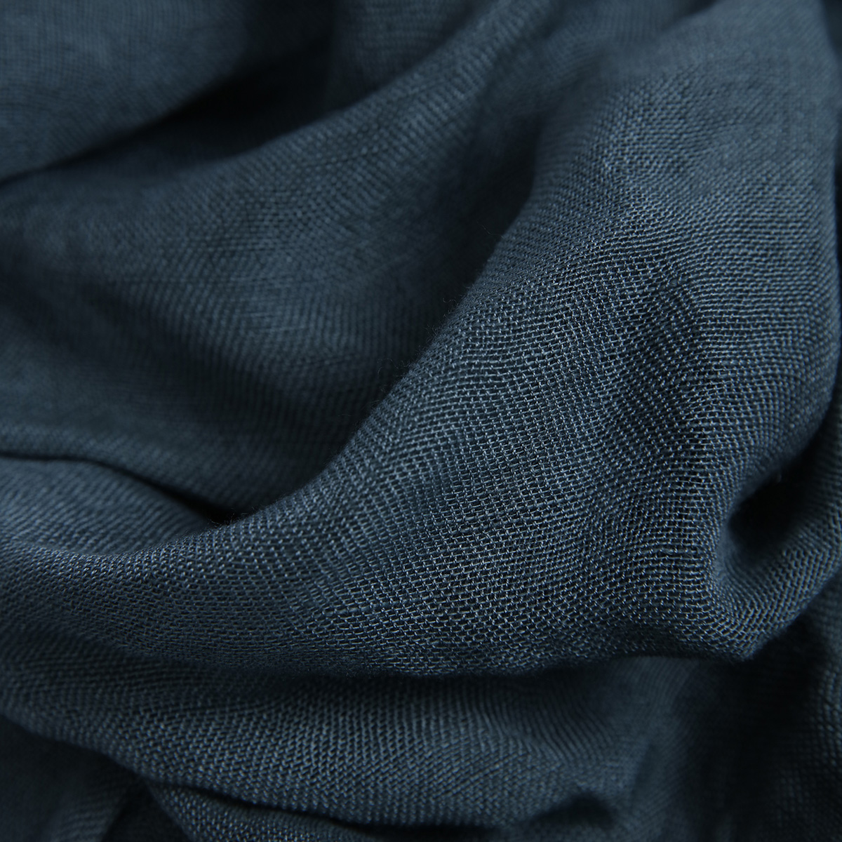 Scarf i Linne och Viskos - Blå - 2