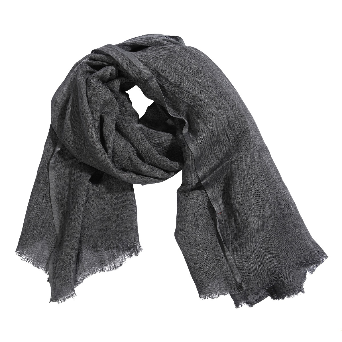 Scarf i Linne och Viskos - Grå