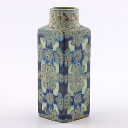 Nils Thorsson (Baca 1960s) Blue and Green Block Vase 12 cm #711-3258