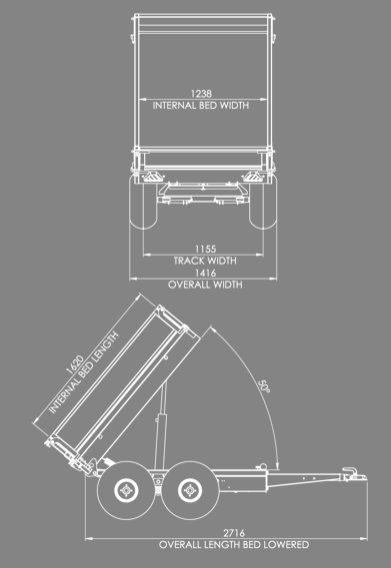 Dumpervagn ATV Chapman FT100 (FRI frakt) - 7