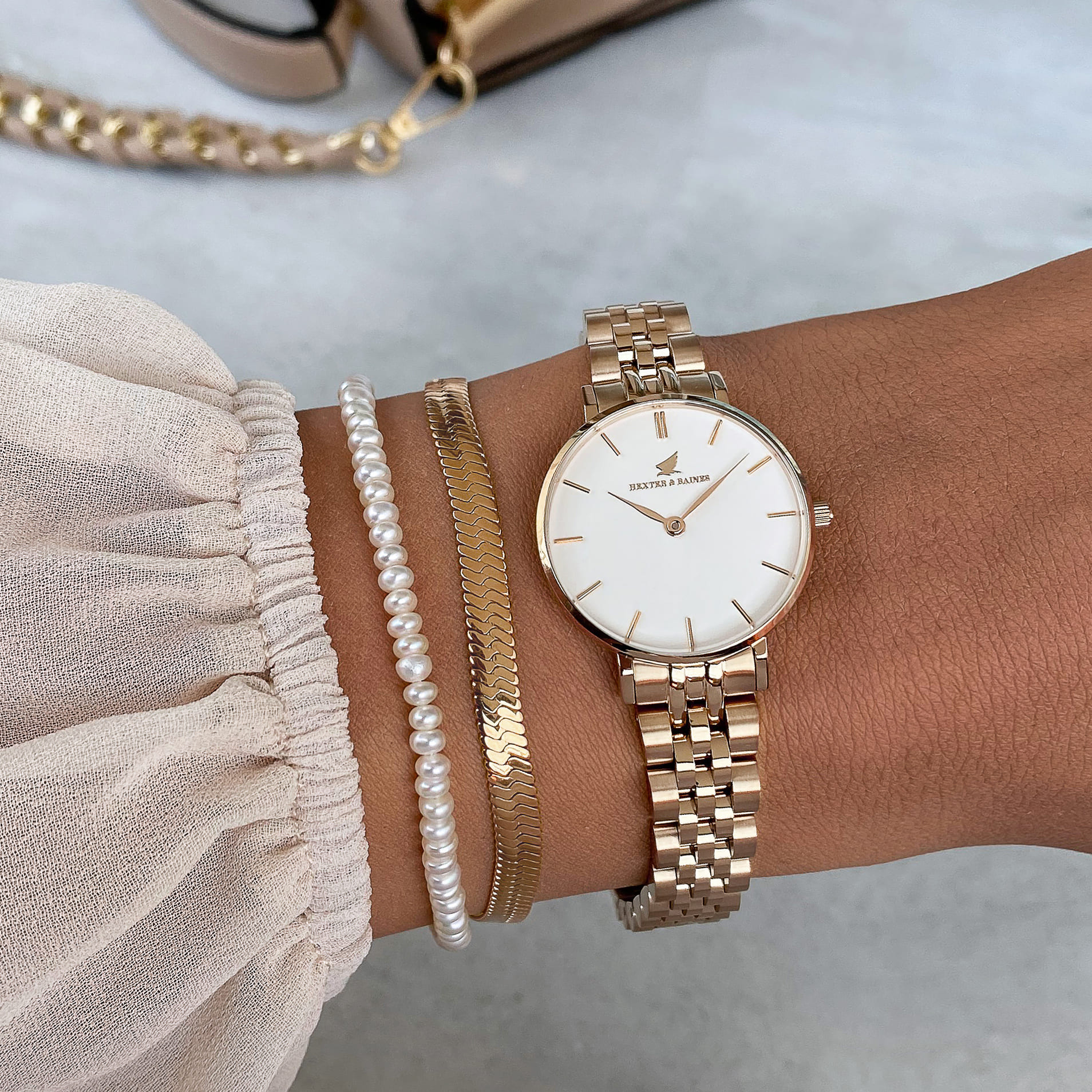 Rosefield upper east side rose gold new arrivals