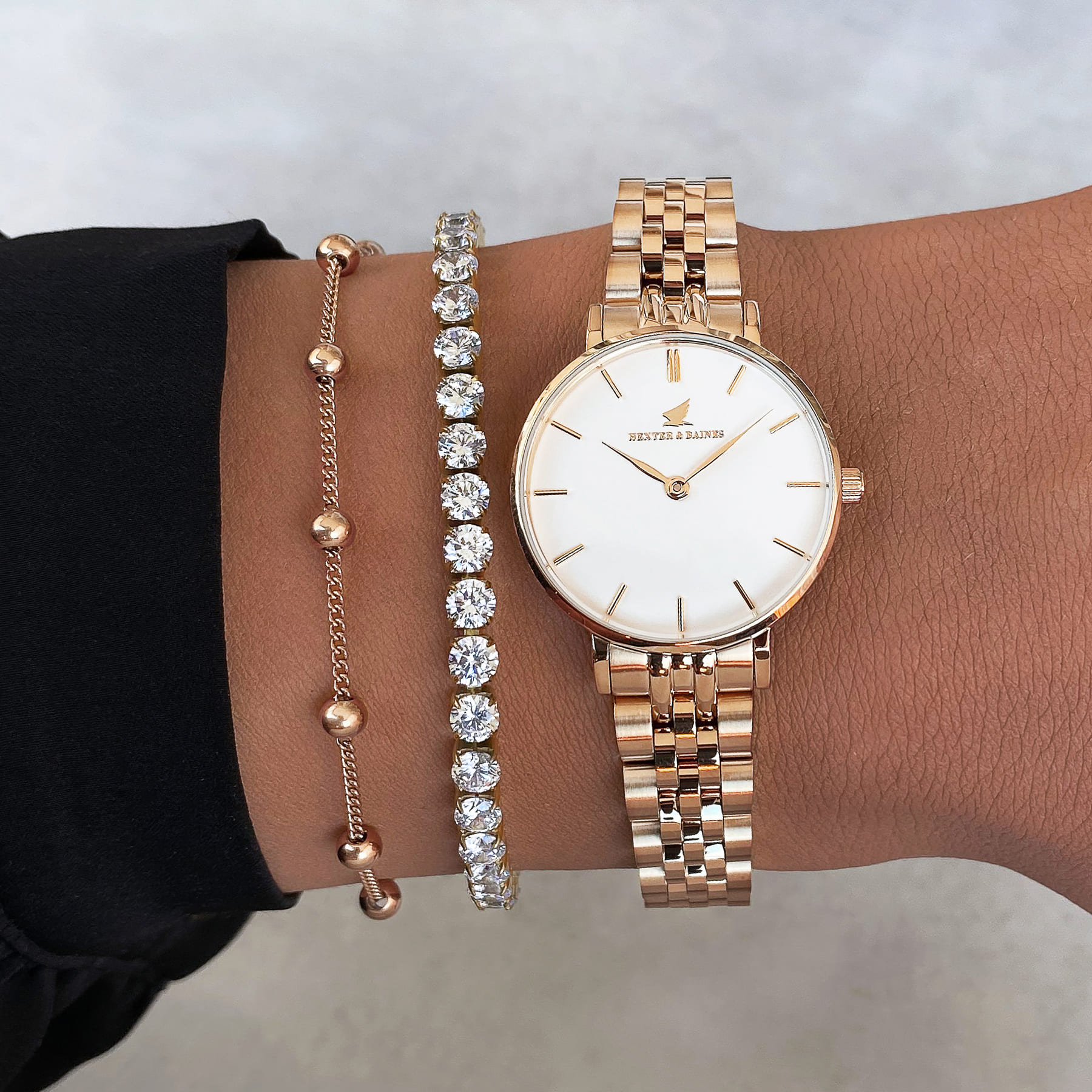 Petite rose gold watch hot sale