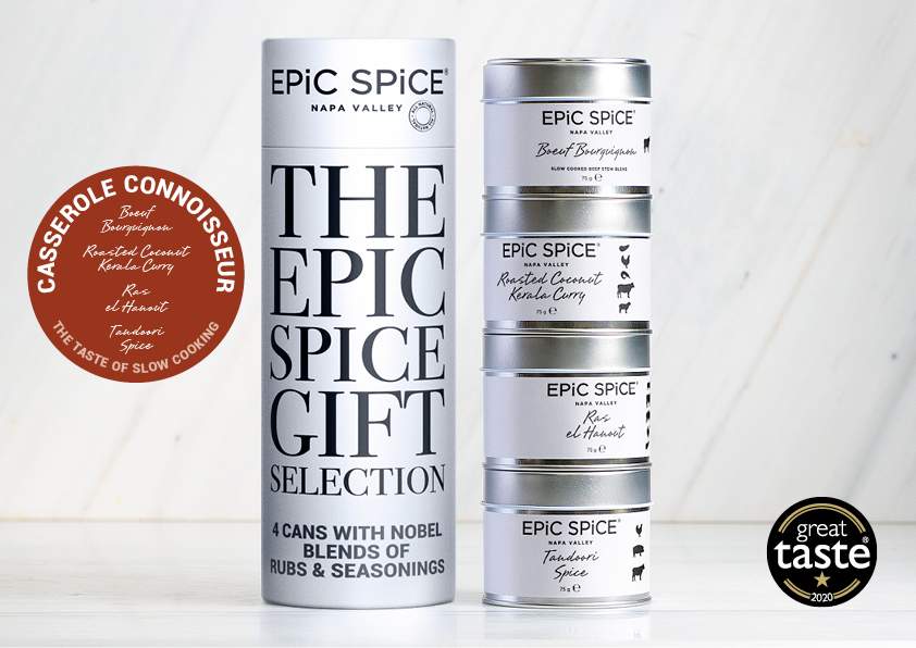 Epic Spice Casserole Connoisseur Gift Tube 75g x 4 Actlife7