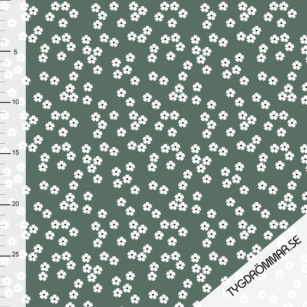 SWEET FLORALS - FOREST GREEN