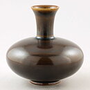 ジョン・アンダーソン 丸みのあるブラウンのベース Vase 12cm 1950年代