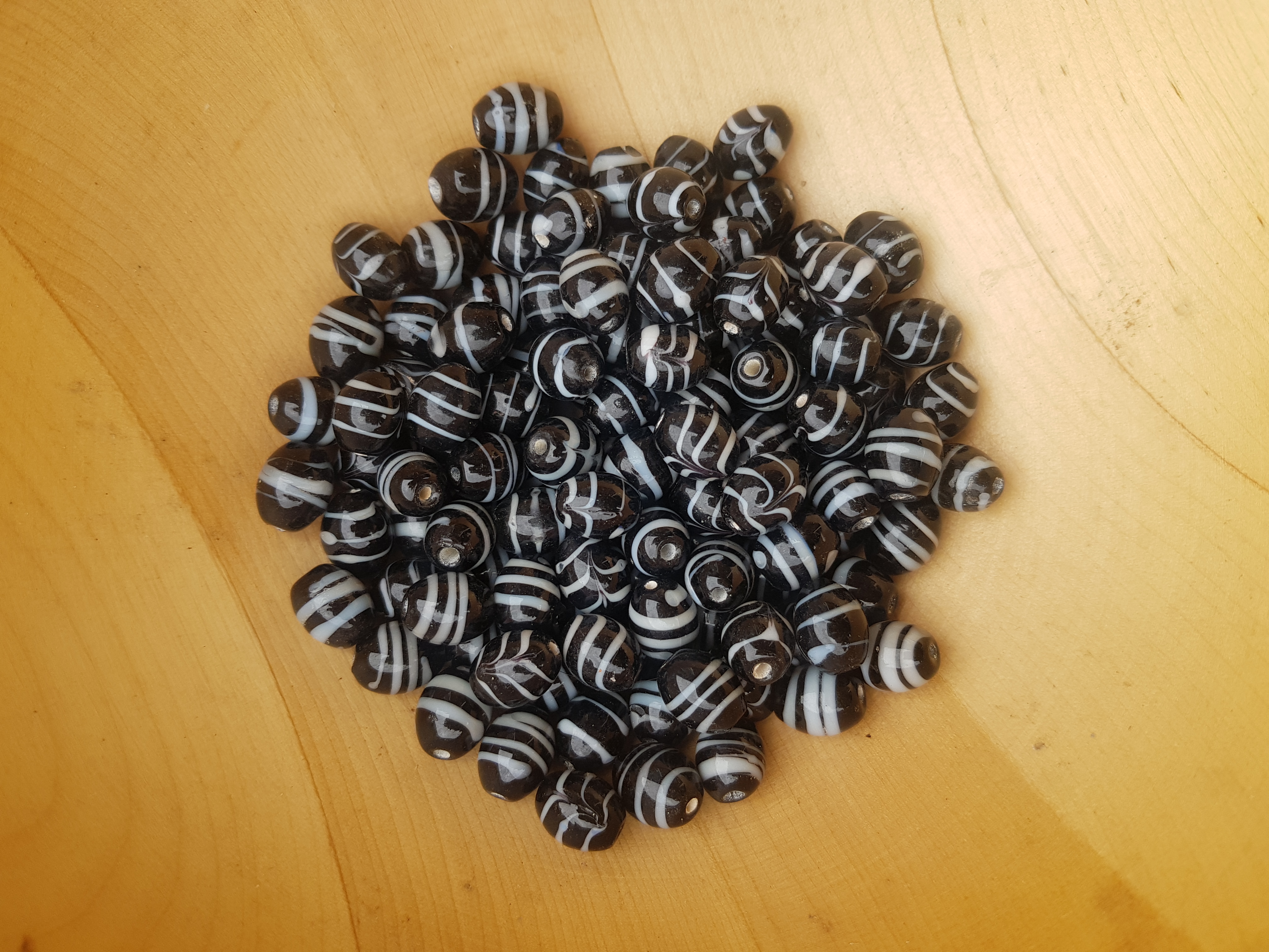 Svart pärla 13x11mm - 2
