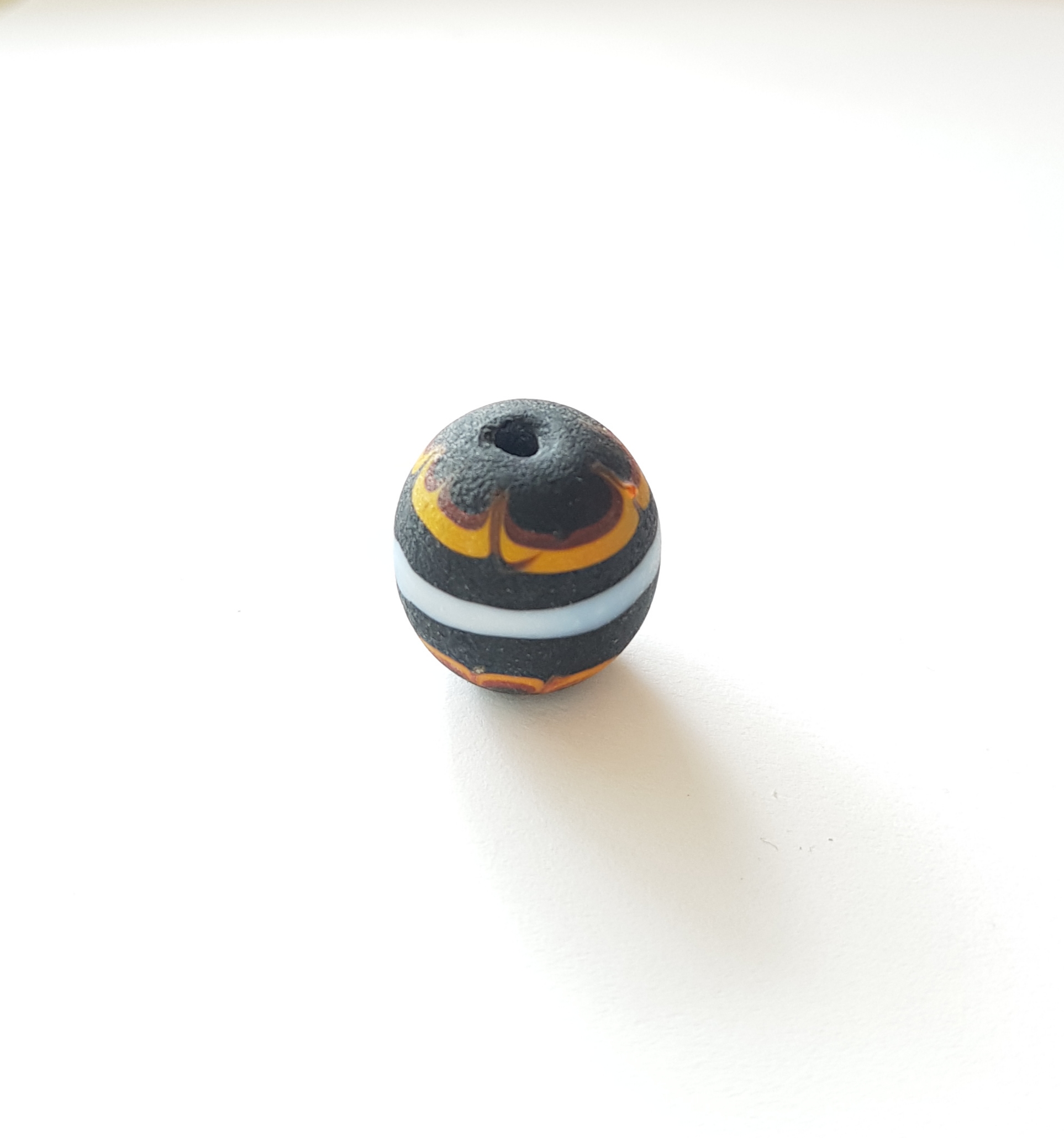Svart pärla 17x16mm