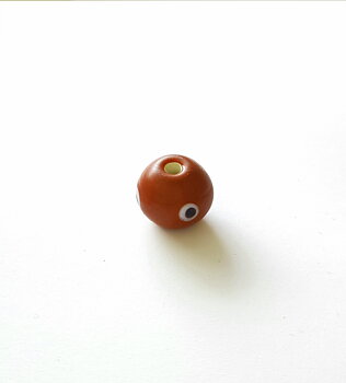 Röd brun pärla 14x16mm