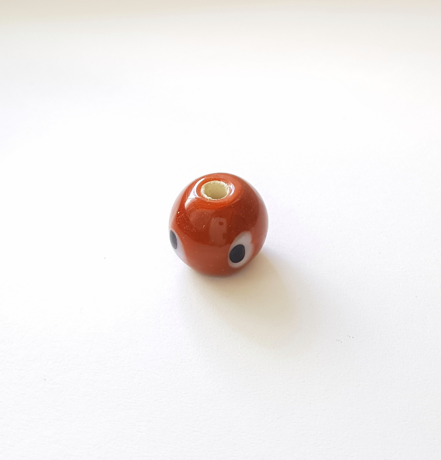 Röd brun pärla 14x16mm