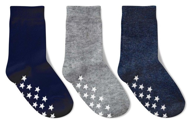 3-Pack Barnstrumpor Med Halkskydd