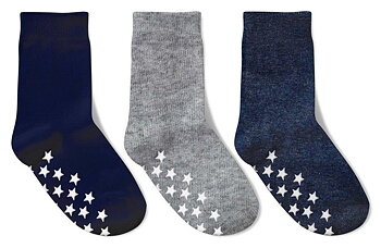 3-Pack Barnstrumpor Med Halkskydd