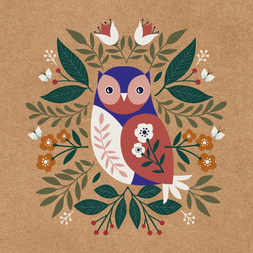 Owl, Greeting Card
