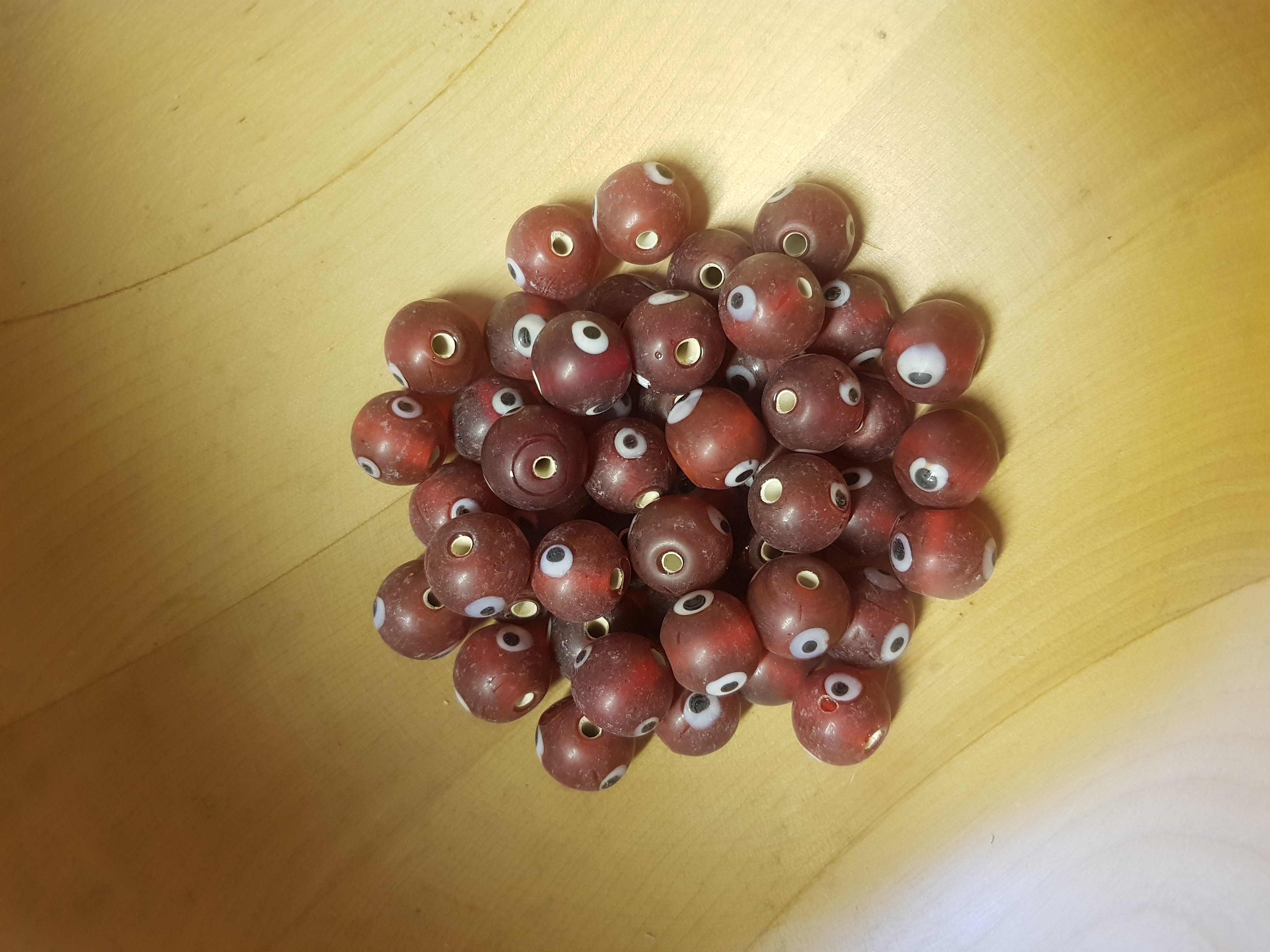 Röd pärla 14x16mm - 2